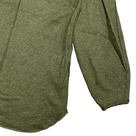 Isabel Marant Sweater Small Puffed Sleeve Pullover Alpaca Wool Dark Green - Picture 11 of 13